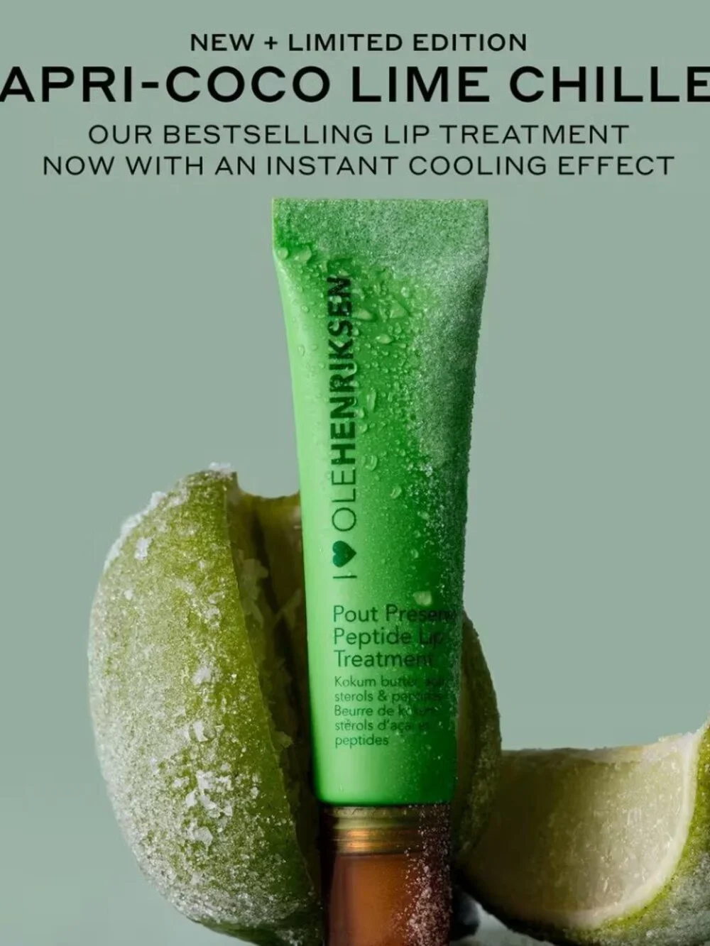 Ole Henriksen Pout Preserve Chillers Peptide Lip Treatment in Capri Coco Lime